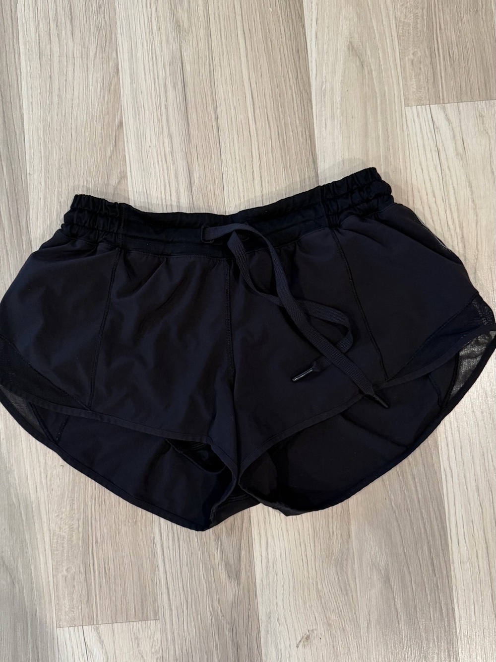 lululemon athletica Black Layered Drawstring Athletic Shorts